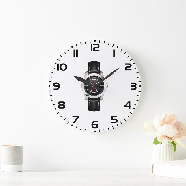 Luxury Black Chronograph Watch Stylish Timepiece  Large Clock (Creator Uploaded)