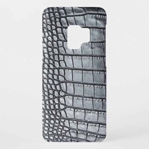 Luxury Black Crocodile Skin Texture Case_Mate Samsung Galaxy S9 Case