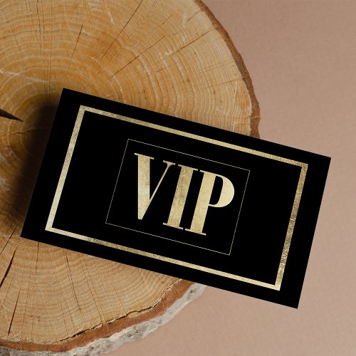 Luxury black gold glam VIP card club member