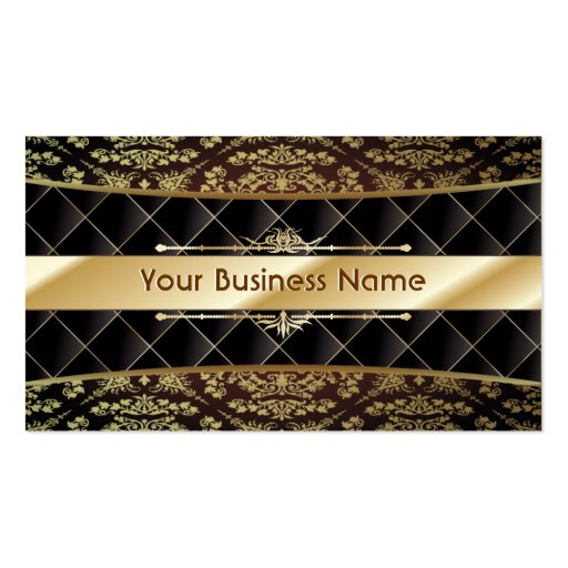 Luxury Black & Gold Interior Design Business Card | Zazzle