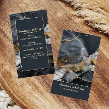 Luxury Black Gold Marble Business