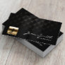Luxury Black & Gold Producer Business Card