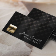 Luxury Black & Gold Sports Agent Business Card at Zazzle