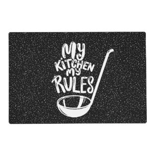 Luxury Black Granite Elegance Placemat
