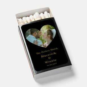 Luxury Black Matchboxes for Wedding Celebration