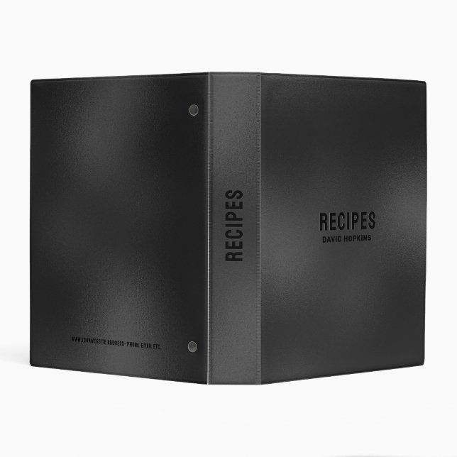 Luxury Black monochromatic texture background Mini Binder (Background)