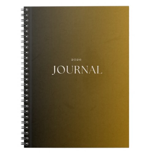 Luxury Black & Mustard Journal 2026