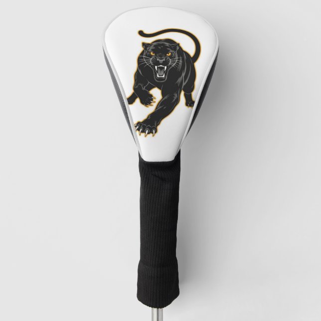 Luxury Black Panther Headcover (Front)