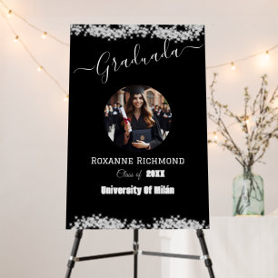 Luxury Black Photo Elegant Graduated Signature Foam Board