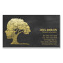 Luxury Black Psychologist Personal Counselor Magnetic Business Card