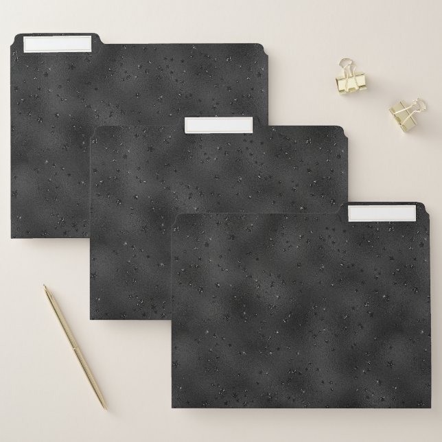 Luxury black sparkling background file folder (Set)