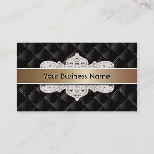 Customizable Luxury Black VIP Hair &amp; Beauty business card