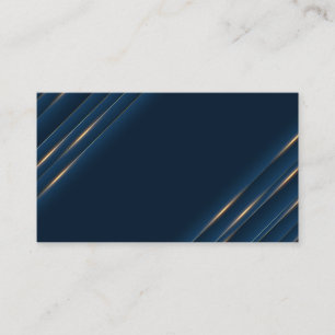 Luxury Blue and Gold Blank Business Card