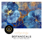 Luxury Blue and Gold Floral Decoupage