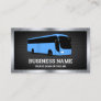 Luxury Blue Bus Sightseeing Tours Travel Agent Business Card