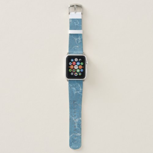 Luxury Blue Marble Panoramic Design Apple Watch Band