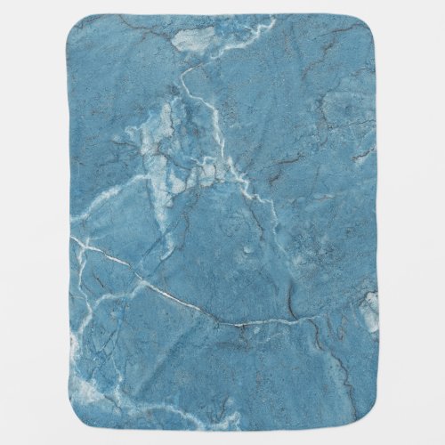 Luxury Blue Marble Panoramic Design Baby Blanket