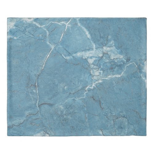 Luxury Blue Marble Panoramic Design Duvet Cover