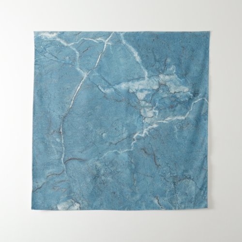 Luxury Blue Marble Panoramic Design Tapestry