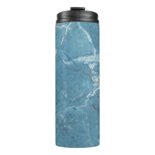 Luxury Blue Marble Panoramic Design Thermal Tumbler