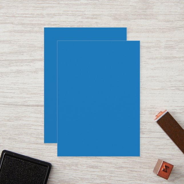 Luxury Blue Minimalist Loyalty Reward Cards (Front/Back In Situ)