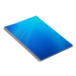 Luxury Blue Minimalist Spiral Notebook