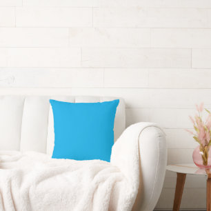 Luxury Blue Minimalist Throw Pillow