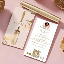 Luxury Blush Pink Gold Beauty Makeup Lash Studio