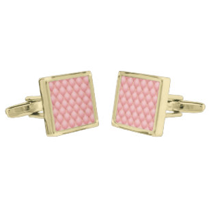 Luxury Blush Pink Rose Gold Diamond Cufflinks