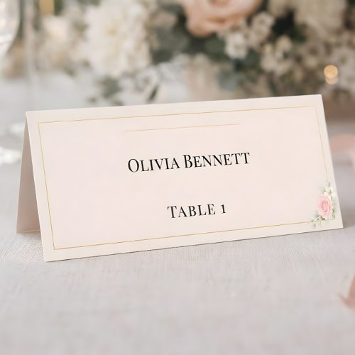 Luxury Blush Wedding Place Cards Table Tent