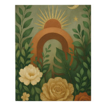 Luxury Boho Floral Gold Arches Botanical