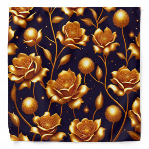 Luxury Boho Gold Rose Modern Collection Bandana