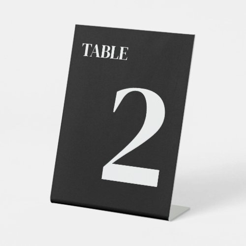 Luxury  Bold Modern Minimalist Table Number Pedestal Sign