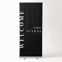 Luxury | Bold Modern Vertical Retractable Banner