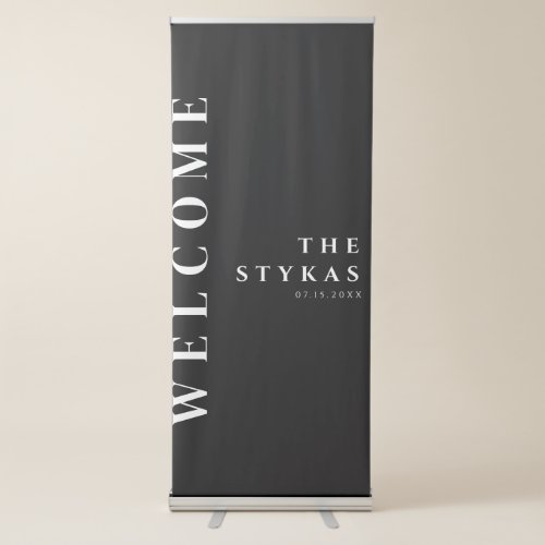 Luxury  Bold Modern Vertical Retractable Banner