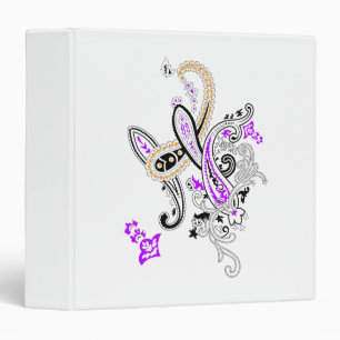 Luxury Botanical Paisley Collection 3 Ring Binder