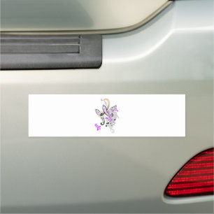 Luxury Botanical Paisley Collection Car Magnet