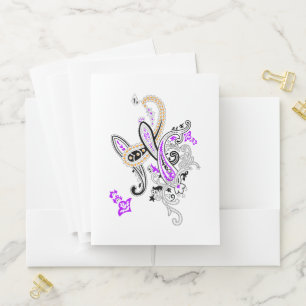 Luxury Botanical Paisley Collection Pocket Folder