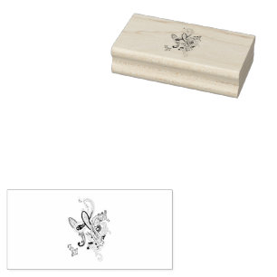 Luxury Botanical Paisley Collection Rubber Stamp