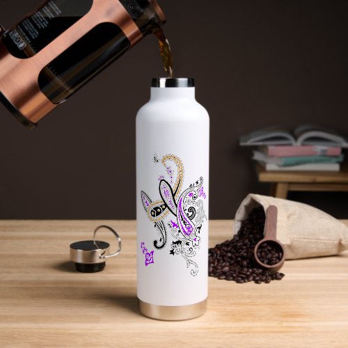 Luxury Botanical Paisley Collection Water Bottle