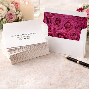 Luxury Botanical Wedding 5x7 Wedding Invitation Envelope