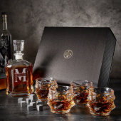 Luxury Bourbon Set with Engraved Argos Decanter (Front)