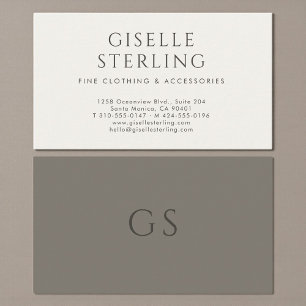 Luxury Boutique Fashion Luxe  Business Card