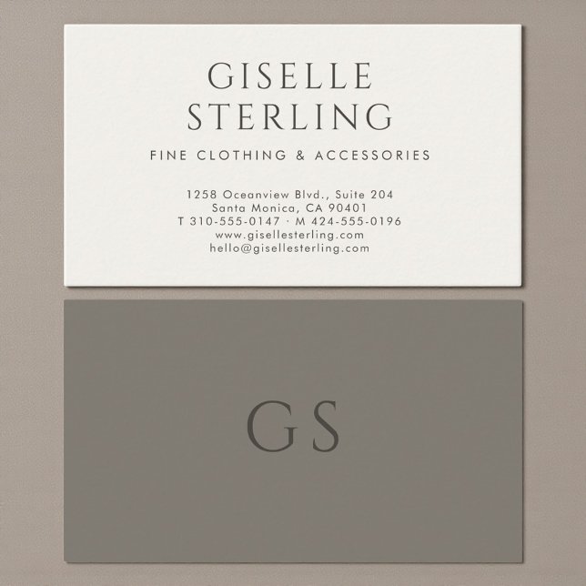 Luxury Boutique Fashion Luxe  Business Card (Creator Uploaded)