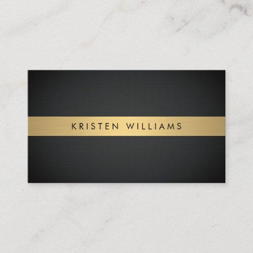 Customizable Luxury Boutique Gold Bar on Textured Black Bkgrd Business Card Templates