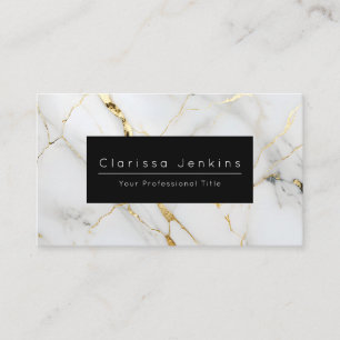 luxury brand Mable and black finance professional  Business Card