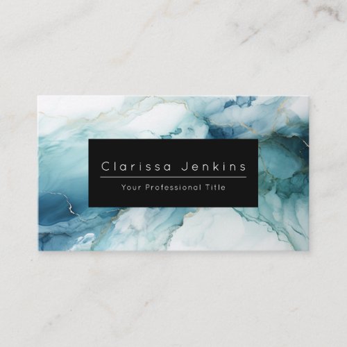 luxury brand Mable and blue finance professional  Business Card