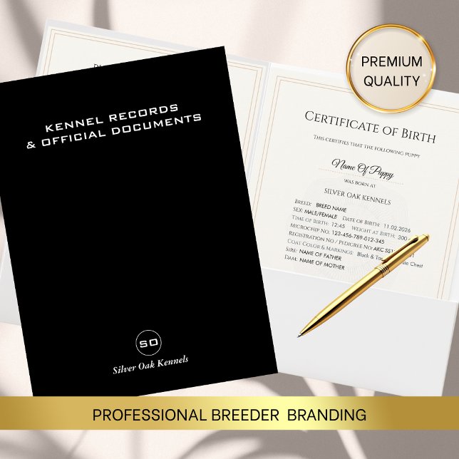 Luxury Breeder BLACK & WHITE Presentation Folder (Creator Uploaded)