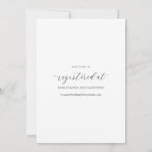 Luxury Bridal Shower Elegant Romantic Calligraphy  Invitation (Back)