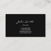 Luxury Bright Diamond Jewelry Business Card (Back)